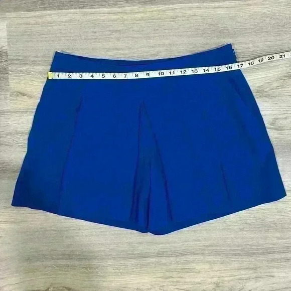 The Limited Dressy Side Zip Stretch Skort Shorts Bright Royal Blue Size 6 - Picture 7 of 8